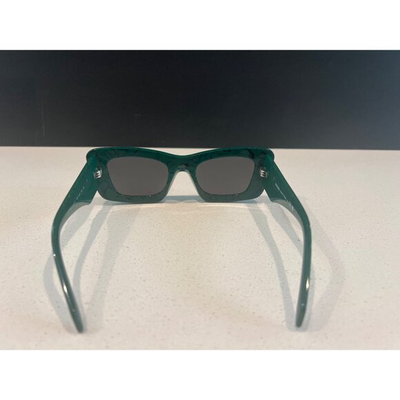 Prada Women's Fashion 50mm Green Marble Sunglasses - Picture 12 of 13